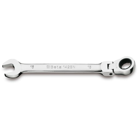 Beta 142SN 12-Point Flex Head, Ratcheting Combination Wrench, Metric 10mm 001420210